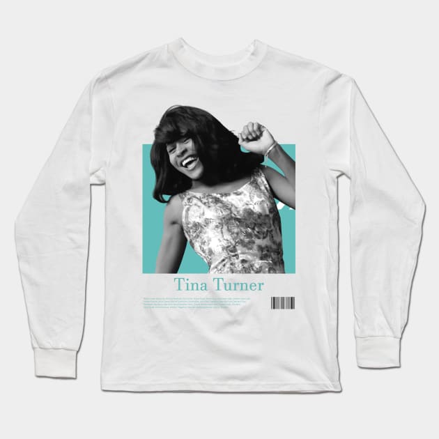 Tina Turner Long Sleeve T-Shirt by instri